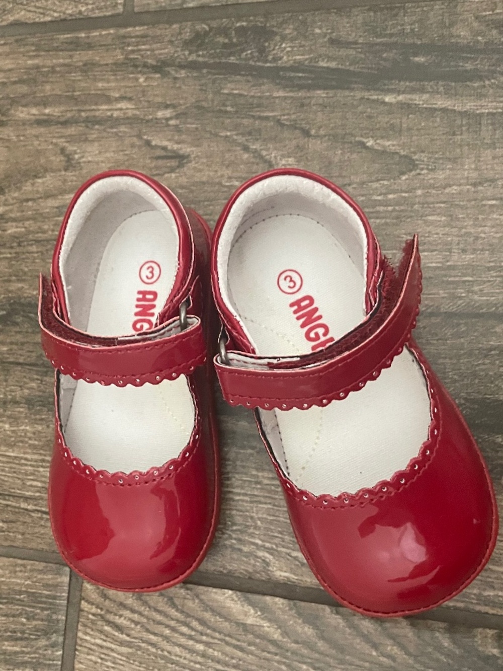 Angel Baby Red Patent Shoe 3